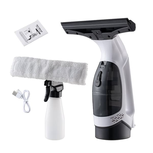 Cordless Window Cleaner, Portable Electric Window Cleaner with Sprayer and Microfiber Cloth, Suitable for Windows