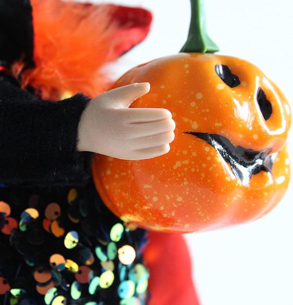 Hovedløs græskardukke, 2 stykker rædsel Halloween rædselsornament H