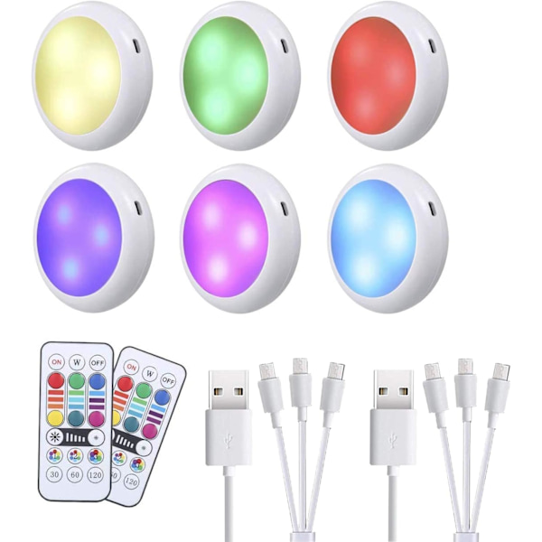 Wireless LED – Metal, Adjustable, Durable – For Kitchen – 6 pcs