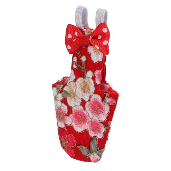 Parrot Flight Suits for Medium Birds, Washable Bird Diaper with Adjustable Elastic Shoulder Strap and Bow-knot Design, Reusable Bird with Inner Pocket
