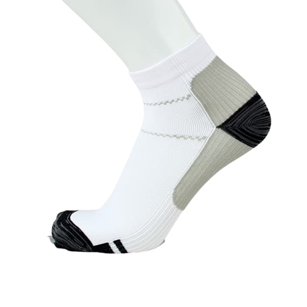Compression Socks for Women and Men, Non-Slip Athletic Socks (5 Pairs) Grey+White S Grey+White
