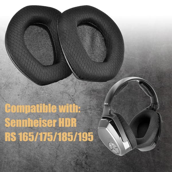 Earpads for Sennheiser HDR RS 165/175/185/195 Black