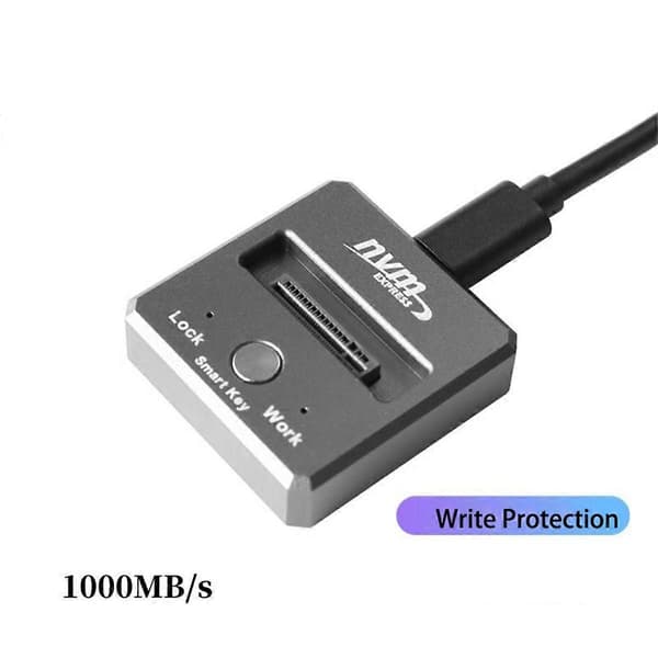 10 Gbps M2 SATA NVMe til USB 3.1 Dockingstation SSD-adapter SATA NVMe Dobbelt Protokol til 2230 2242 2280 22110 M2 SSD-kabinet Base