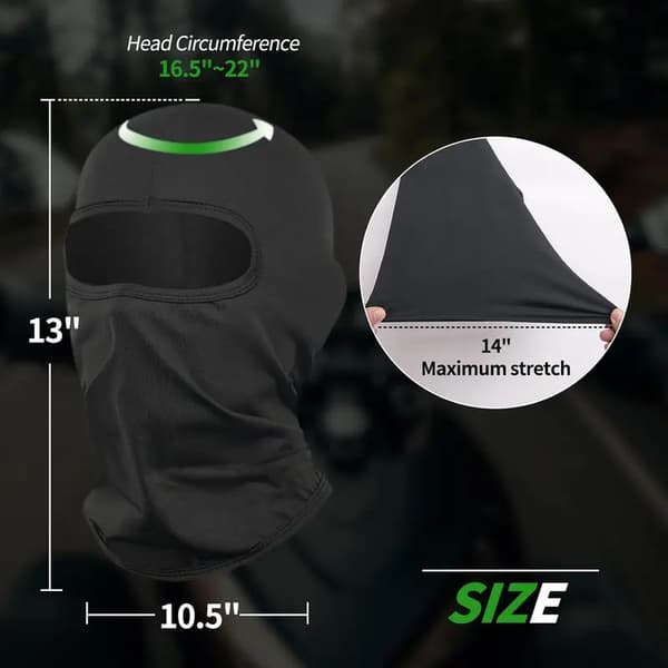 Balaklava maske for menn og kvinner - Ski, snowboard, UV-beskyttelse og vindbeskyttelse