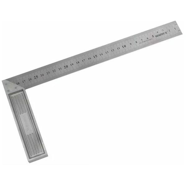 Craft Right Angle Ruler, Precision Measuring Tool with 45° and 90° Angles, High-Quality Stainless Steel for Longevity and Accuracy