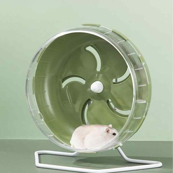 Hamster Paradise, Silent Hamster Wheel, for Stress-Free Exercise, Green, Reasonable Size