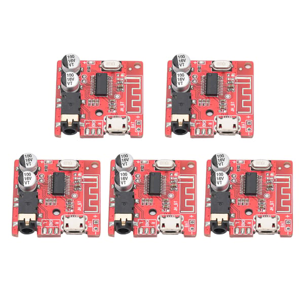 5 stk DIY Bluetooth 5.0 Mottakerkort Tapsfritt Dekoderkort Trådløs Stereo Musikkmodul