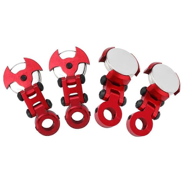 Legering Magnet Usynlig Karosseri Stolpefeste for Traxxas 1/10 RC Bil (Rød)