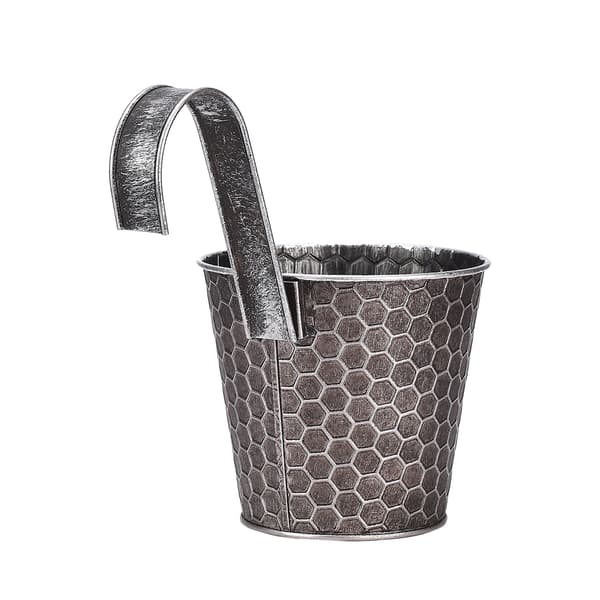 Vertical Ribbed Metal Wall Planter Wall Mounted Flower Pot