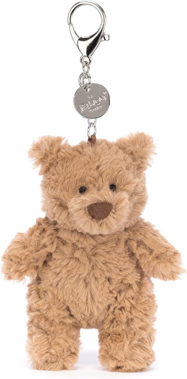 Jellycat Bartholomew Bear Väskberlock - L:5cm x B:6cm x H:12cm