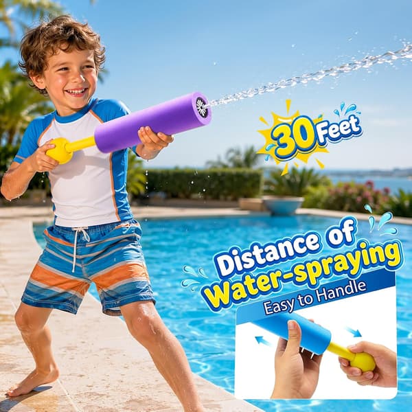 10-delars vattenleksaksset för barn, inklusive vattenblästerleksaker, poolspelsset och utomhus sensorisk strandaktivitetssats.