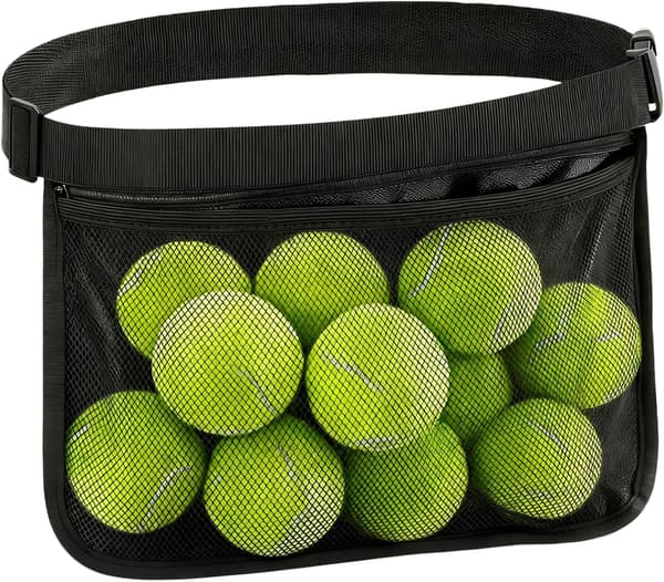 Tennispallovyölaukun pidike säädettävä musta