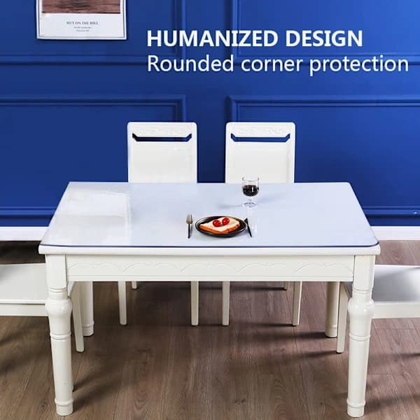PVC Desk Protector - Many Sizes Thick Clear Plastic Cover Table, Rectangular Bedside Tables, Office and Computer Desks, A80*140cm