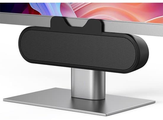 Mini bærbar højttaler / soundbar, 10 watt, USB-interface, kompatibel med bærbare computere, sort.