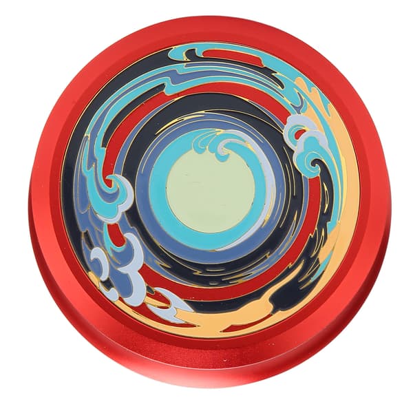 LP Vinyl Record Player Record Stabilizer Professional Record Weight Clamp with Silicone Bottom Pad for Vibration Damping Red