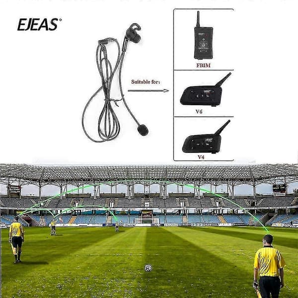 2 stk Hifi-r Dommer In-ear Hovedtelefoner Til V4c V6c Dommer Øre Intercom Headset