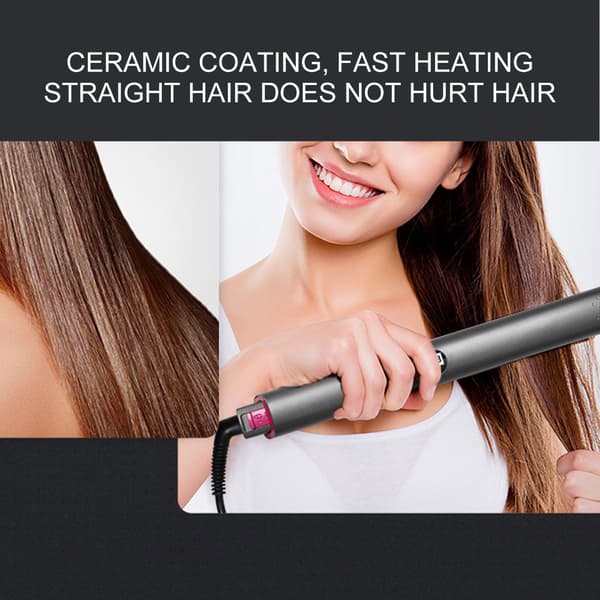 Professional Hair Straightener, Titanium Plates for Smooth and Shiny Results, Ionic Technology with Adjustable Temperature Control, Lightweight