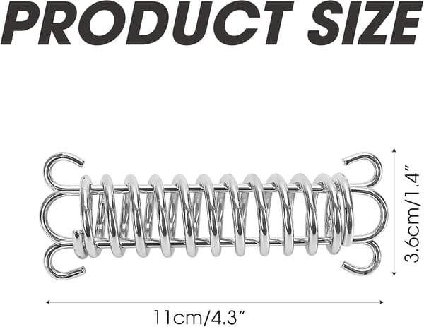 Shock-absorbing Spring for Dog Leash and Tent Setup, Durable Multifunction Spring with High-Strength Stainless Steel Construction, Adjustable