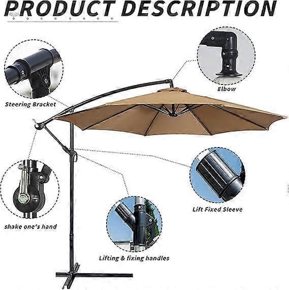 Patio Umbrella Accessories, Removable Plastic Spare Parts, Versatile Use, Adjustable for Garden, Picnic, Deck