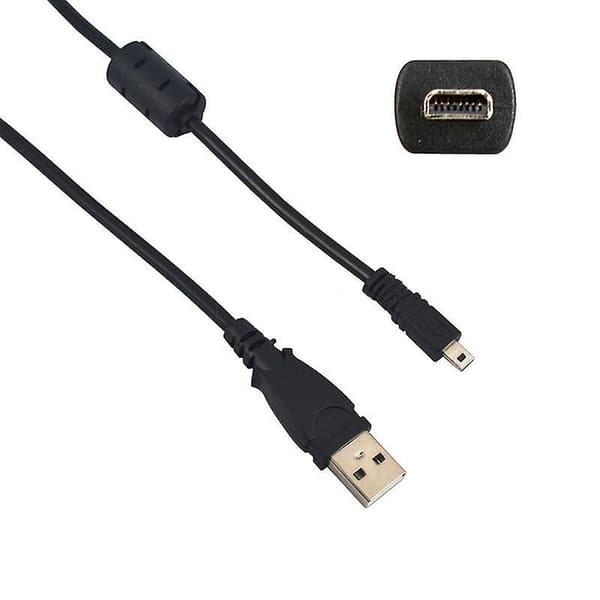USB-kabel til dataoverførsel og opladning til Nikon D5300 / D3300 kamera, sort