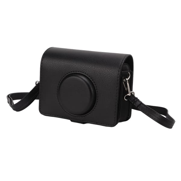 Camera Bag Compatible with Fujifilm Instax Mini Evo, Retro Vintage Style Protective Case with Detachable Front Design and Adjustable Shoulder Strap