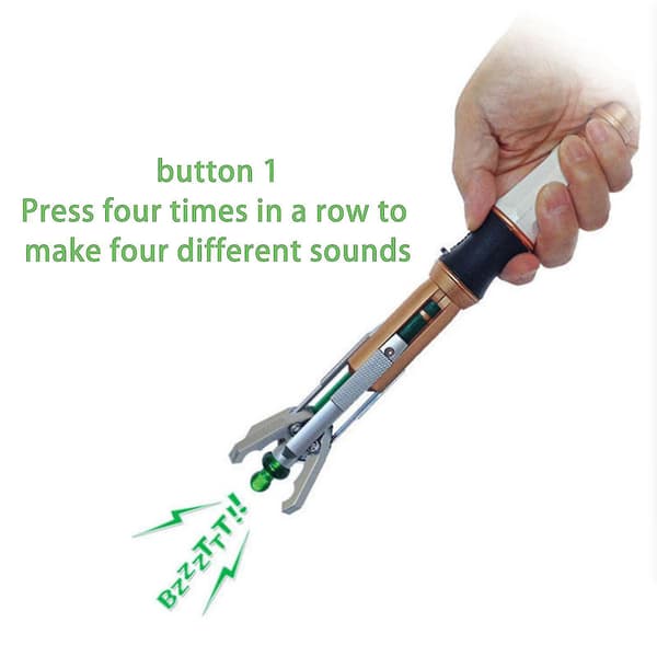 Doctor Who Den tolvte doktors Sonic Screwdriver Model Lys Lyd Legetøj Kb 12. Generation