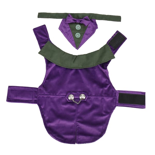 Warm Dog Jacket for Small and Medium Breeds, Reflective Adjustable Waterproof Jacket with High Collar and Warm Lining, Pet Outerwear with Retro Style