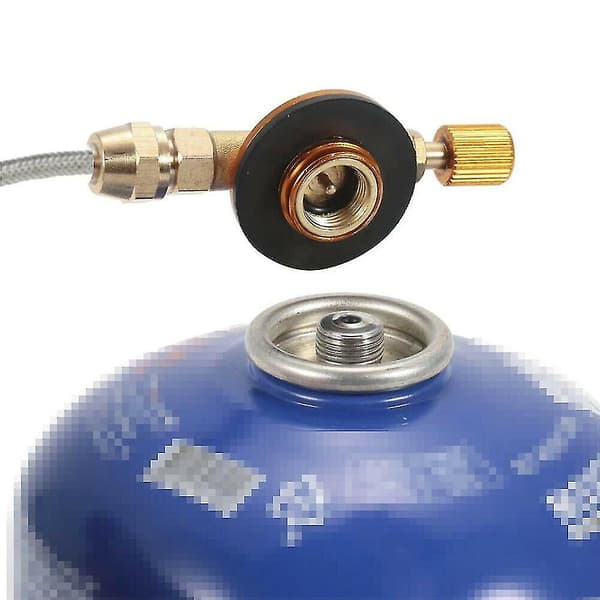 Camping Gasskomfyr Varmeventiladapter Slangeregulator Propanpåfylling Bensintank 1 stk