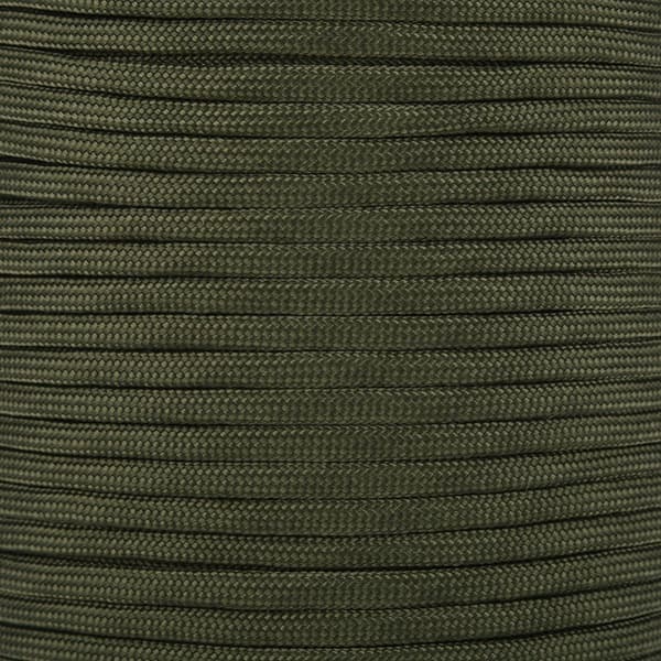 Reflekterande Paracord Rep – 9-kärnig, 100 m (Armégrön)