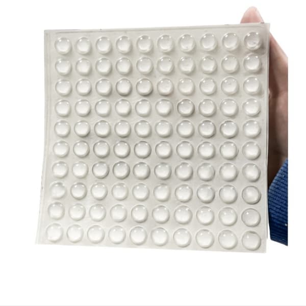 Protect Nail Polish Keyboard Button Stickers (High Transparency Hemisphere 10x3mm 100pcs/sheet) - For Long Nails and Comfortable Typing