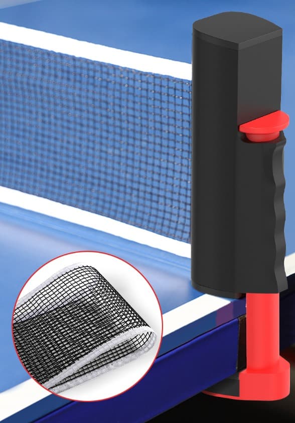 Black Red Table Tennis Net, Foldable Table Tennis Net/Replacement Set, Adjustable Net, Portable Travel Net, Indoor Accessories