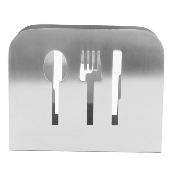Servietholder Servietdispenser Rustfrit Stål Minimalistisk Kompakt Nem Pleje Servietstativ til Hotel Restaurant
