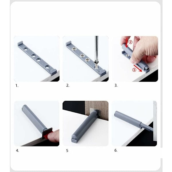 Magnetic push latches with ejection function, magnetic latches that open with light pressure (10 pieces)
