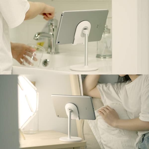 Bordstelefonholder, justerbar tablet mobilholder, kompatibel med