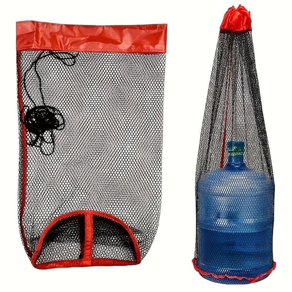 40x80cm Large Foldable Fishing Net with Long Handle & Quick-Drying Mesh - Heavy Duty Nylon Foldable Fish Basket with Sto [DB] 40*80cm