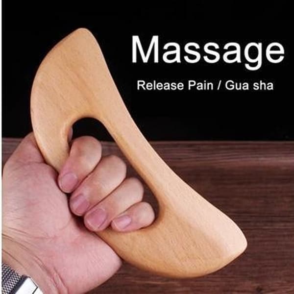 Gua sha massageværktøj i træ