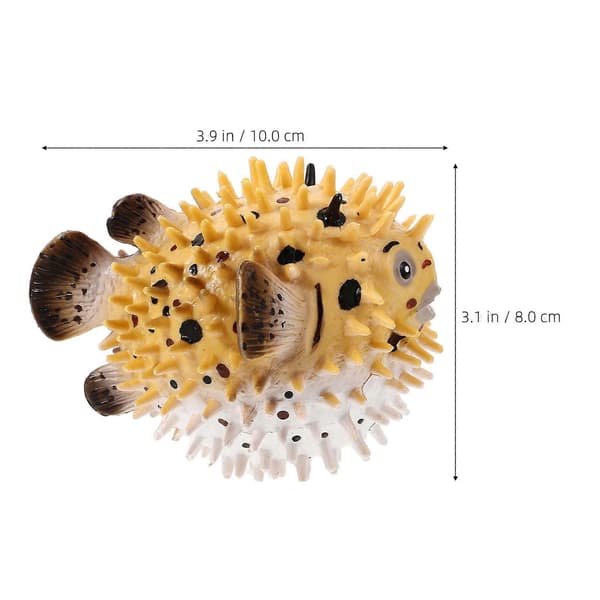 Realistisk Kuglefisk Legetøj Kuglefisk Legetøj Kuglefisk Actionfigur Ægte Legetøj Display DIY Håndværk Indretning til Børn
