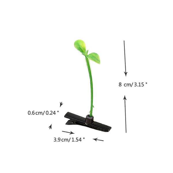 Sæt med 10 Hårspænder til Børn, Hårklemmer med Simulerede Planter, Farverige Håraccessories til Daglig Brug, Fester, Dates