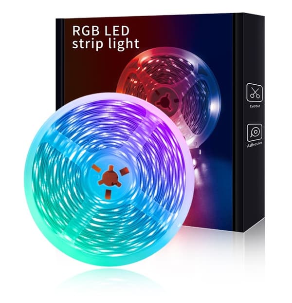5050RGB30 lys stemmestyrt musikklysstripe sett smart bluetooth APP 5 meter