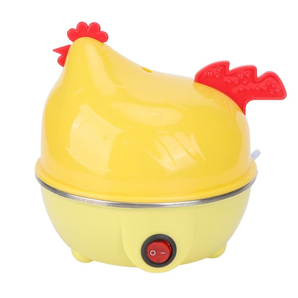 Electric Egg Cooker Multifunctional Chicken Shaped Rapid Boiler 7 Egg Capacity Automatic Shut-off Mini Breakfast Machine EU Standard 220V