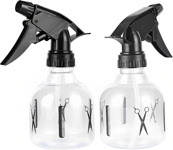 250 ml Tom Vatten Hårsprayflaska Återfyllningsbar Trigger Spruta Plast Sprayflaskor för Hårstyling Resor Växter-2st