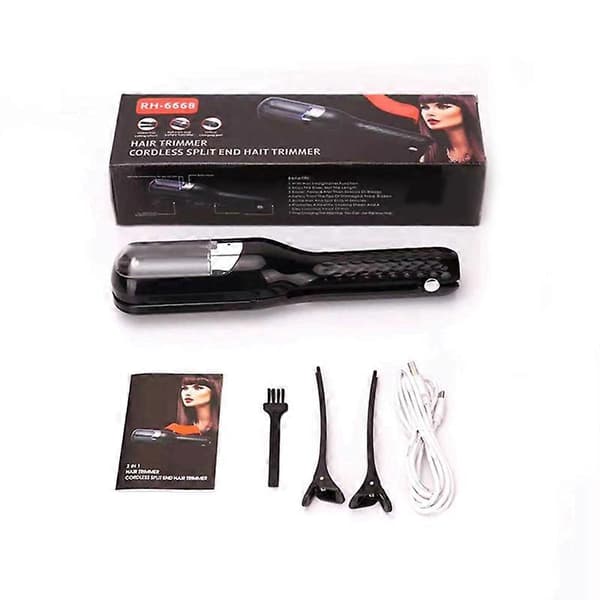 Hår Split Ends Trimmer Fjerner Beskadiget Hår Reparation Hårpleje Sort_Billige gaver
