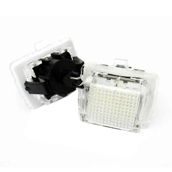 2 stk. bilnummerpladelys til W204/W212/W216/W221/W207 18 LED Hvide bagnummerpladelys
