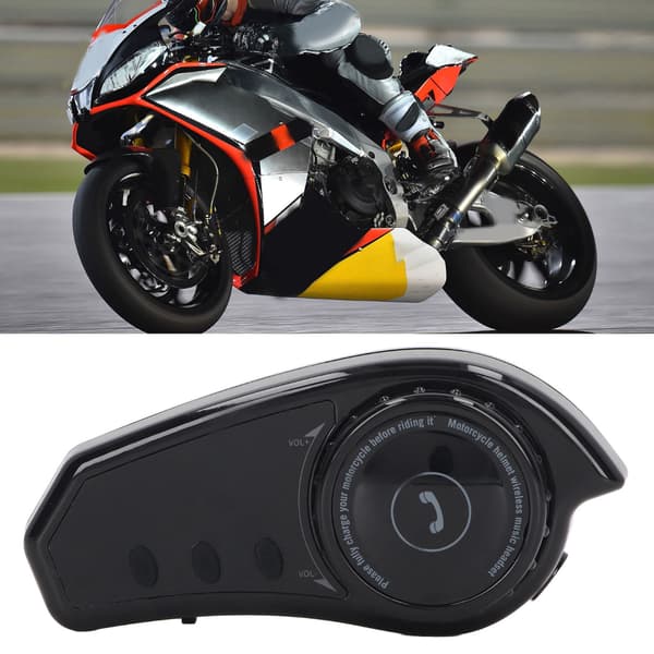 Motorcycle Helmet Bluetooth Headset, Long-Distance Intercom System With Wireless Connectivity Waterproof Design Hi-Fi Sound Noise Reduction