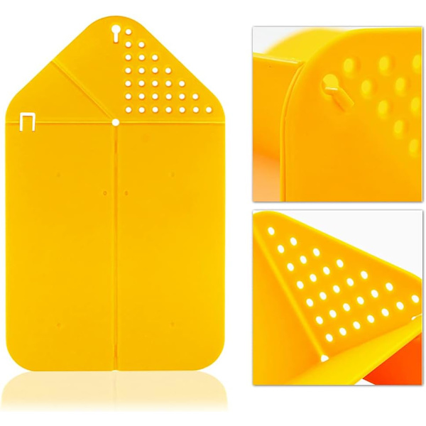 2-pack Durable Plastic Cutting Boards Multifunctional Non-Slip Cutting Boards for Dorm Office Kitchen