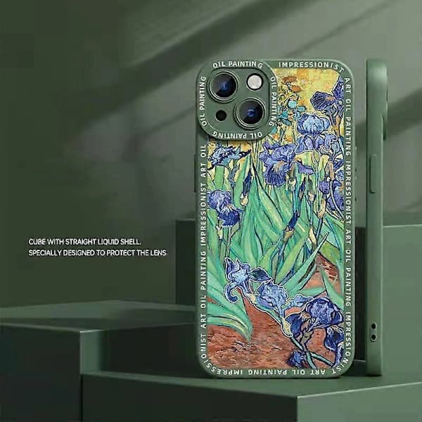 For Apple iPhone 14 Pro mobile phone case liquid silicone anti-drop protective case graffiti creative protective case