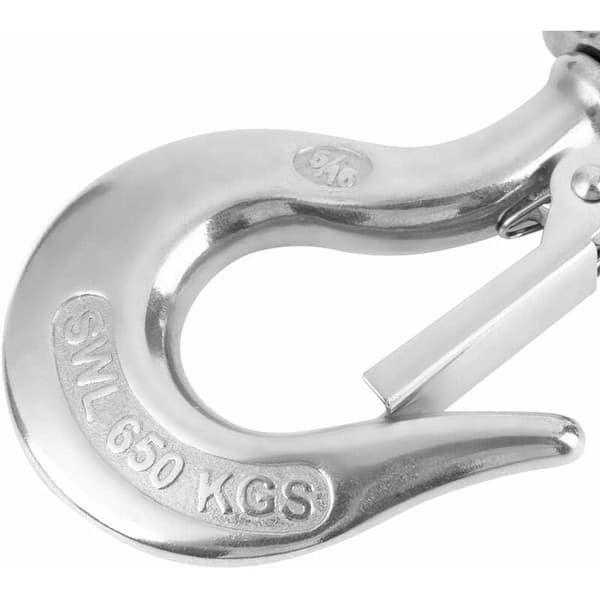 Safety Hook for Rigging Accessories, Stainless Steel Lifting Hook with Large Working Load Limit, Delivers Durable and Efficient Performance for