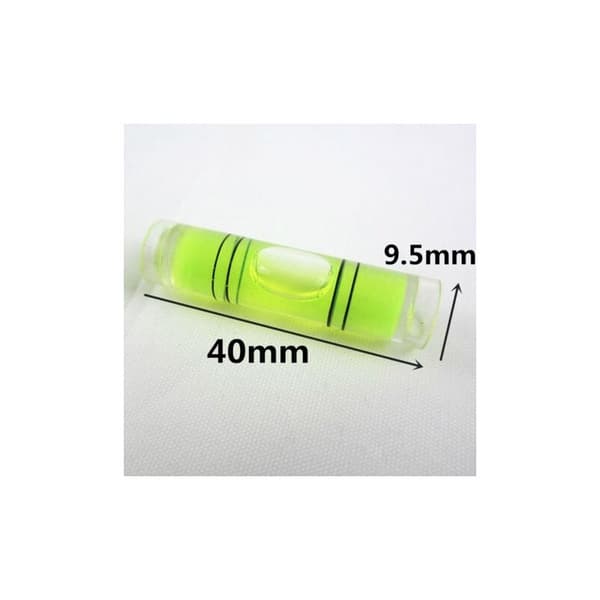 Mini Cylindrisk Libell, Litet Vattenpass, Libell Mätverktyg (9,5X40MM), 10-pack