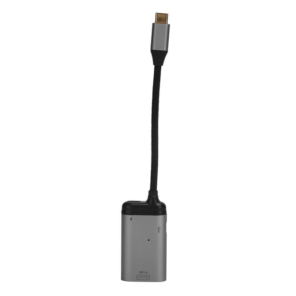 USB-C til DP Kabeladapter Aluminiumlegering 8K 60Hz PD 100W Opladningskonverter
