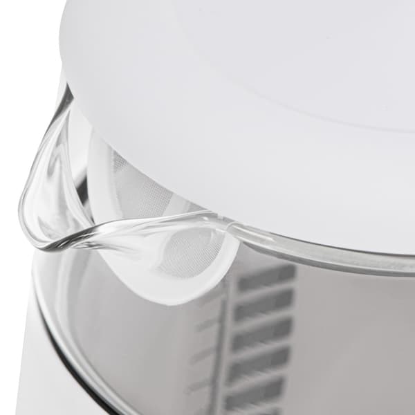 Vattenkokare LED med temperaturkontroll 1,7L - Vit Transparent, Guld, Vit 2200